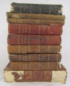 Antique books including Modern Machine-shop practice, History of Protestantism 1-2-3, Cassell's