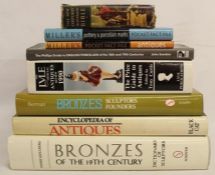 Books including Bronzes of the 19th Century, Encyclopaedia of bronzes, Millers pocket fact file -