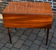 Early 19th century mahogany Pembroke table L 77cm total width 98cm