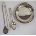 Birmingham Constantine & Floyd 1908 silver football pendant and chain - Henry Williamson Ltd 1926