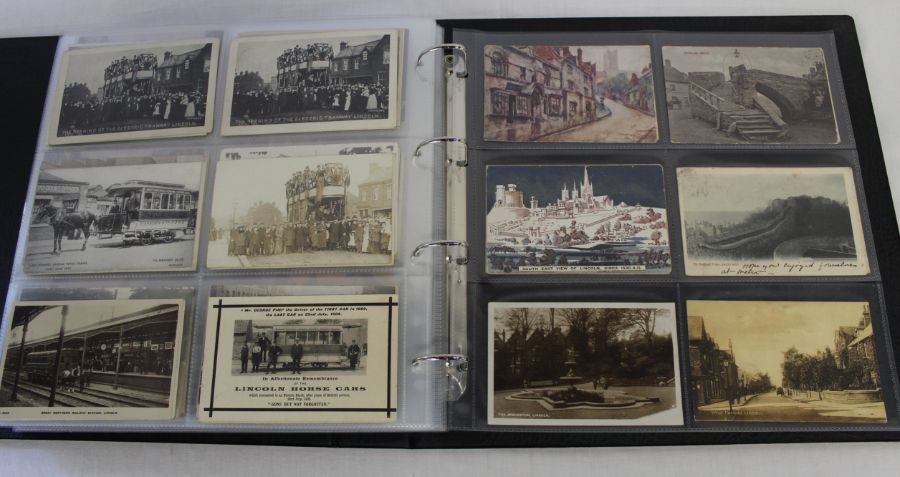 Album of approximately 270 early 20th century and later Lincoln postcards including Lincoln Fair - Image 2 of 2