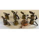 6 blow lamps including Primus and Sievert and two small paraffin stoves