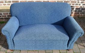 Art Deco drop end sofa L 158cm