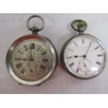 2 silver pocket watches A.Vice Hessel Rd Hull and John Bennett London 'Maker to the Royal