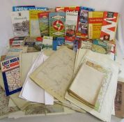 Large quantity of maps including bus maps, ordnance survey maps, underground amongst others