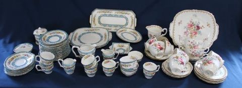 Two Royal Crown Staffordshire part tea services etc