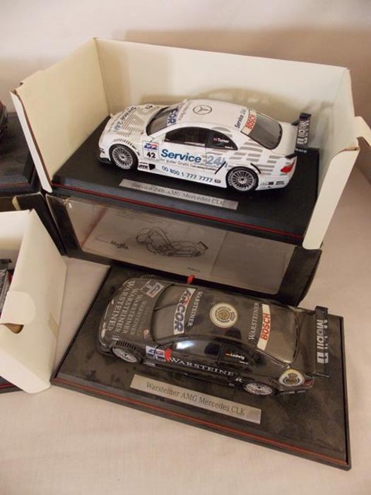 Mercedes Maisto collectors cars including D2 AMG CLK, Warsteiger AMG CLK, Service 24hr etc with - Image 4 of 5