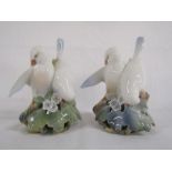 Royal Copenhagen figurines -  'Love Birds' 402 and '2 Doves' 056