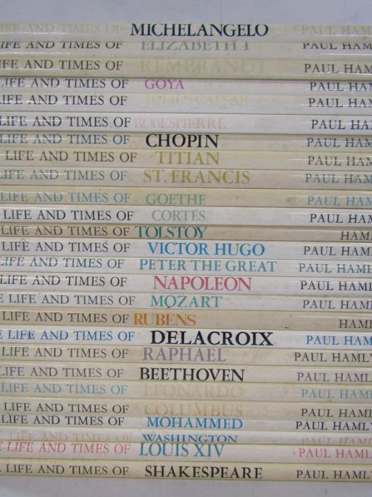 The Life and Times part book collection of artists including Michelangelo, Chopin etc and WHSmith - Image 2 of 6