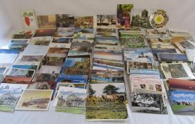 Collection of postcards including Steep Hill Lincoln, Huttoft, Horncastle