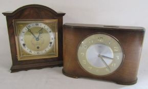 20th century mahogany cased Elliott 8 day lever Westminster with Whittington chime clock marked H