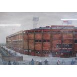 Old Trafford Manchester 7th February 1958 Limited edition 260/500 pencil signed approx. 79.5cm x