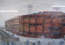 Old Trafford Manchester 7th February 1958 Limited edition 260/500 pencil signed approx. 79.5cm x