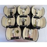 8 cased Beverley Hills Polo Club watches