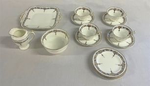 4 piece porcelain tea set by Lawley of Regent Street