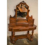 Victorian mahogany Duchess dressing table L120cm D 55cm Ht 170cm