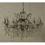 Large crystal chandelier