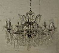 Large crystal chandelier