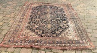 Persian wool rug, 262cm x 204cm