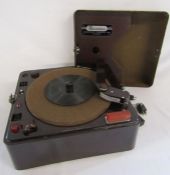 Recordon magnetic disc recorder by Thermionic Products in bakelite case serial number 005722