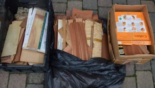 Large quantity of wood veneer