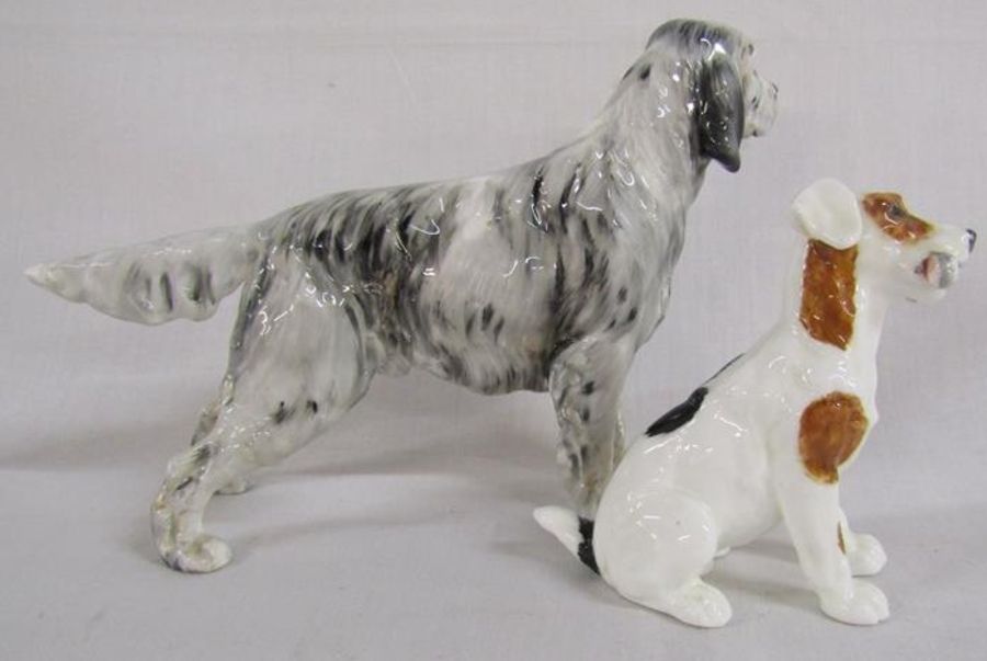 Royal Doulton English Setter and terrier with bone figurines - Image 2 of 2