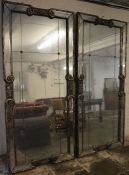 Pair of extremely large wall mirrors, H220 x W101cm