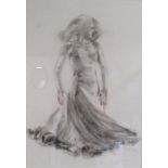 'Lilac' study original charcoal on paper by Fletcher Sibthorp - Passion Exhibition 2005 approx.