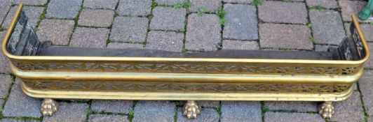 Large brass fender, L128cm