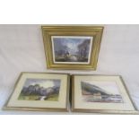 3 pictures - L Rushton and 2 signed B.H