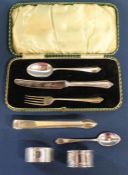 Pair of Georgian silver sugar nips Samuel Godbehere Edward Wigan & James Boult London 1810, 2 silver