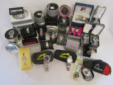 Collection of boxed watches including Fila, Ben Sherman, Cosmopolitan, Fiorelli etc