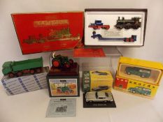 Matchbox Models of Yesteryear Scammell - Conrad Iveco lorry - W Britain Marshall 'M' tractor - Aston