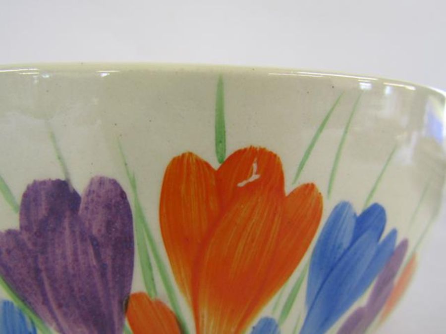 Clarice Cliff Newport pottery Crocus bowl - approx. dia. 21.5cm height 9cm - Image 4 of 8