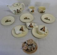 Beswick 11 piece child's Walt Disney tea set & miniature Fairylite tea set