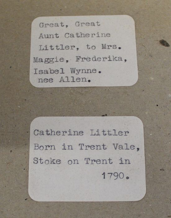 Framed sampler dated 1801 by Catherine Littler, born Trent Vale, Stoke on Trent 1790 27.5cm x - Image 2 of 2