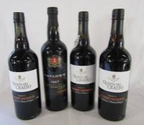 4 bottles of port including 3 x Quinta Do Crasto and Taylor's 1997