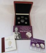 Edward VIII new strike pattern 1936 year set - 6 replica coins including crown, florin, shilling,