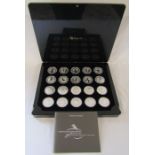 Australian Kookaburra 20th edition silver bullion coin set - comprising 20 coins