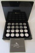 Australian Kookaburra 20th edition silver bullion coin set - comprising 20 coins