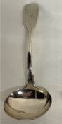 Robert Williams & Sons and James & Josiah silver ladle, Exeter 1845