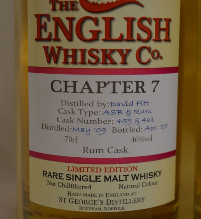 3 bottles of The English Single Malt Whisky from the St George Distillery Norfolk: Chapter 7 ( - Image 3 of 5