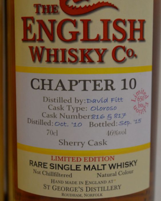 3 bottles of The English Single Malt Whisky from the St George Distillery Norfolk: Chapter 7 ( - Image 5 of 5