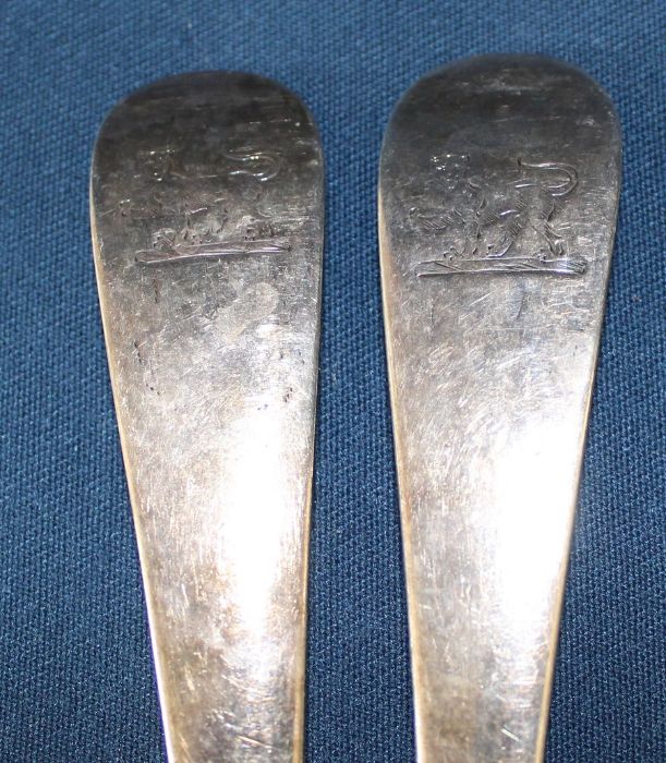 Pair of Georgian silver basting spoons, Peter & Ann Bateman, London 1794, 5.74ozt - Image 2 of 4