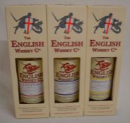 3 bottles of The English Single Malt Whisky from the St George Distillery Norfolk: Chapter 7 (
