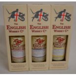 3 bottles of The English Single Malt Whisky from the St George Distillery Norfolk: Chapter 7 (