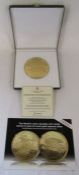 USA 1993 gold 'Double Eagle' or $20 coin replica -  24ct gold plated silver