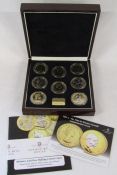 London Mint Office 'Britain's last five shilling crown coins' set of 8 coins 1951 - 1981