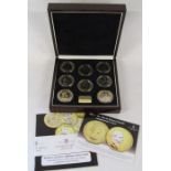 London Mint Office 'Britain's last five shilling crown coins' set of 8 coins 1951 - 1981