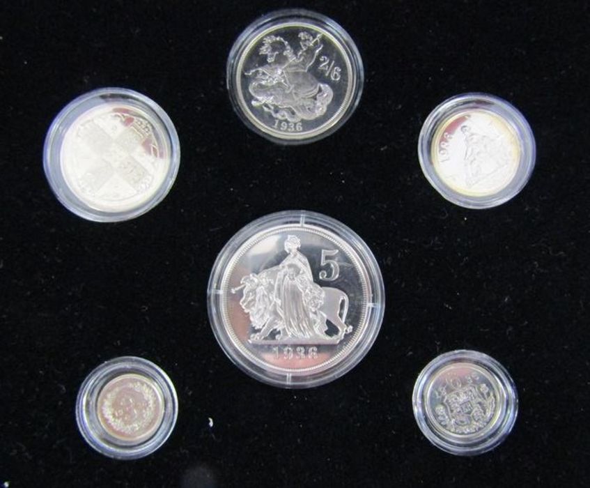 Edward VIII new strike pattern 1936 year set - 6 replica coins including crown, florin, shilling, - Image 11 of 11